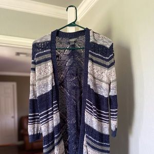 Beautiful navy and grey cardigan